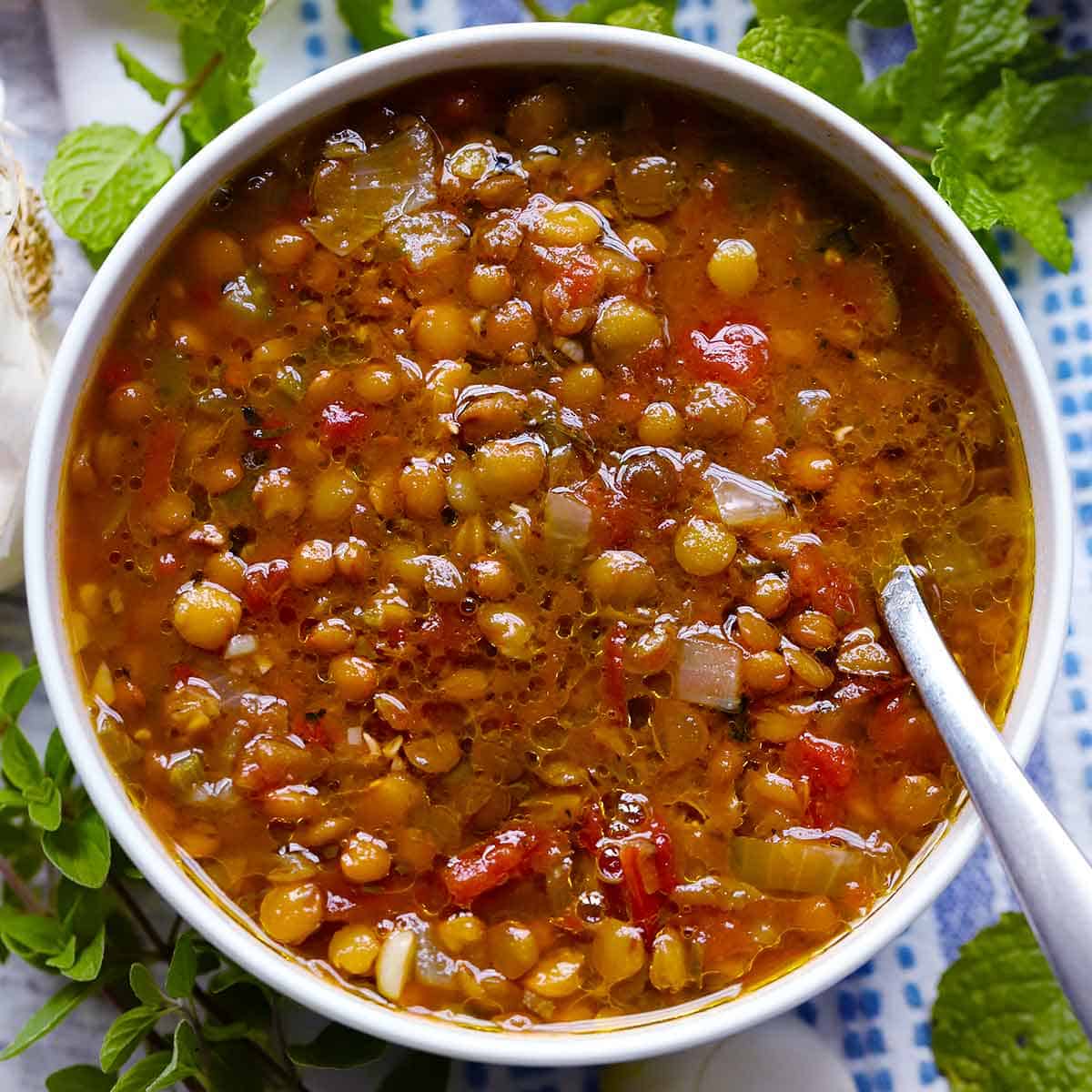 Why Red Wine Vinegar Makes Fakes Soupa the Best Greek Lentil Soup